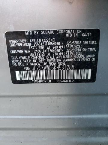 2019 SUBARU FORESTER T JF2SKAWC5KH531288