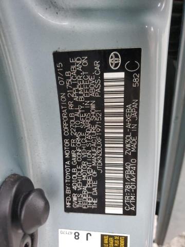 2015 TOYOTA PRIUS - JTDKN3DUXF1971521