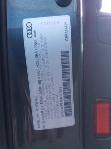 2019 AUDI S5 PRESTIG - WAUC4CF54KA027914