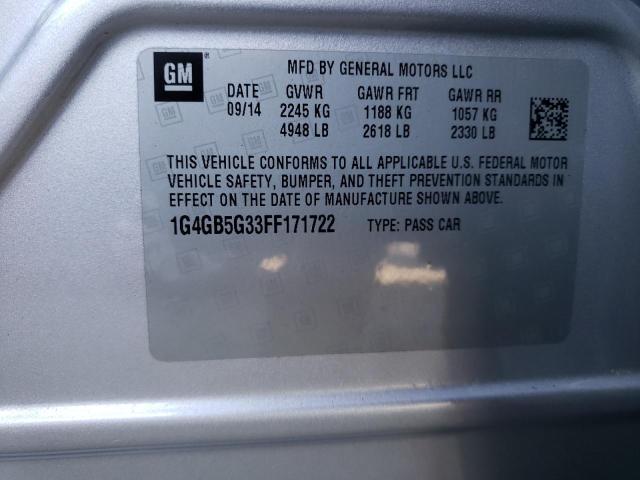 2015 BUICK LACROSSE - 1G4GB5G33FF171722