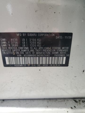 2021 SUBARU LEGACY - 4S3BWAB61M3007445