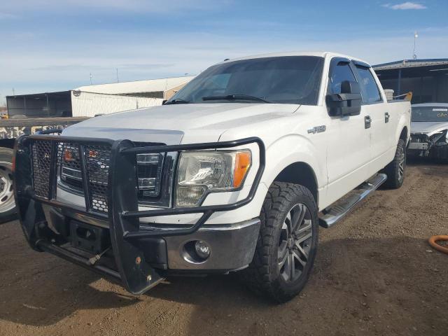 FORD F150 SUPER 2014 white crew pic flexible fuel 1FTFW1EF1EKF08887 photo #1