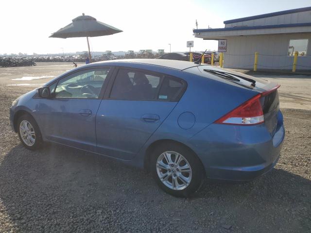 HONDA INSIGHT EX 2010 blue hatchbac hybrid engine JHMZE2H77AS024404 photo #3