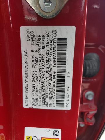 2020 HONDA ACCORD SPO - 1HGCV2F34LA019159
