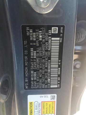 2022 HONDA CIVIC EX - JHMFE1F7XNX009274