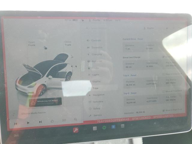 2023 TESLA MODEL Y - 7SAYGDED2PF949646