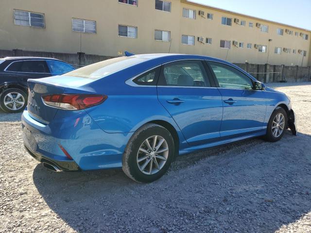 HYUNDAI SONATA SE 2018 blue  gas 5NPE24AF3JH624888 photo #4