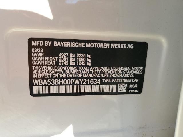 2023 BMW 530 I - WBA53BH00PWY21634