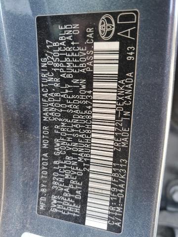 2017 TOYOTA COROLLA L - 2T1BURHE8HC864734
