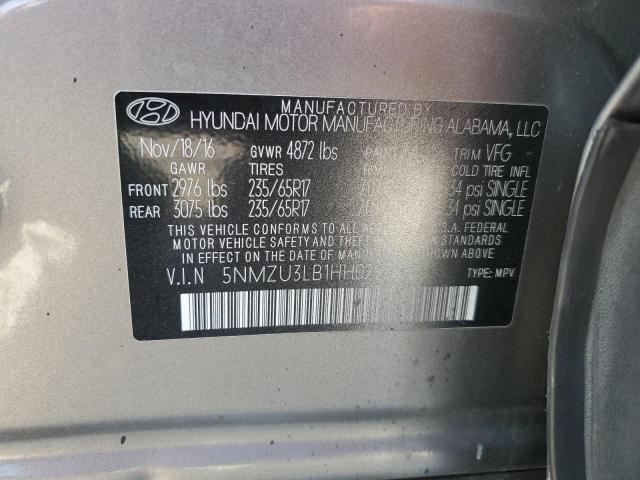 2017 HYUNDAI SANTA FE S - 5NMZU3LB1HH029934