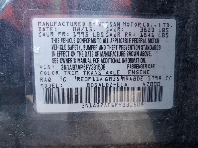 2015 NISSAN SENTRA S - 3N1AB7AP6FY331508