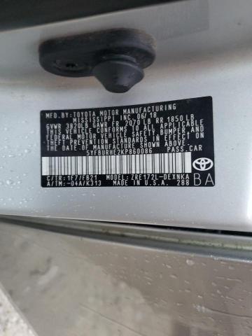 2019 TOYOTA COROLLA L - 5YFBURHE2KP860086
