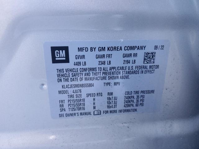 2022 BUICK ENCORE PRE - KL4CJESM0NB555804
