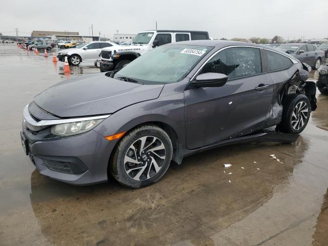 HONDA CIVIC LX 2016 gray coupe gas 2HGFC4B59GH308888 photo #1