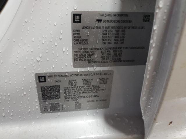 2020 GMC SIERRA K15 - 3GTU9DED9LG362659
