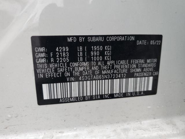 2022 SUBARU IMPREZA - 4S3GTAB65N3723412