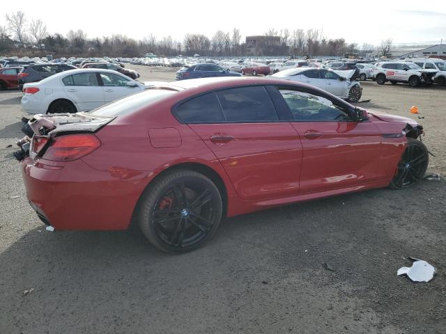 BMW 650 I GRAN 2015 red sedan 4d gas WBA6B2C57FGB99619 photo #4