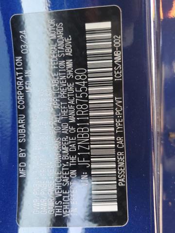 2024 TOYOTA GR 86 JF1ZNBB11R8755480