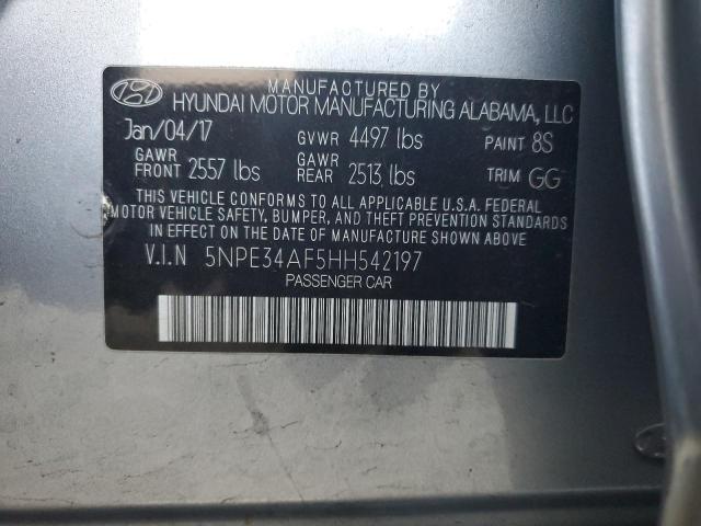 2017 HYUNDAI SONATA SPO - 5NPE34AF5HH542197