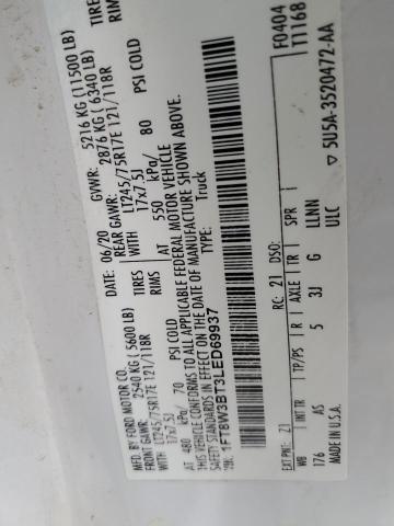 2020 FORD F350 SUPER - 1FT8W3BT3LED69937