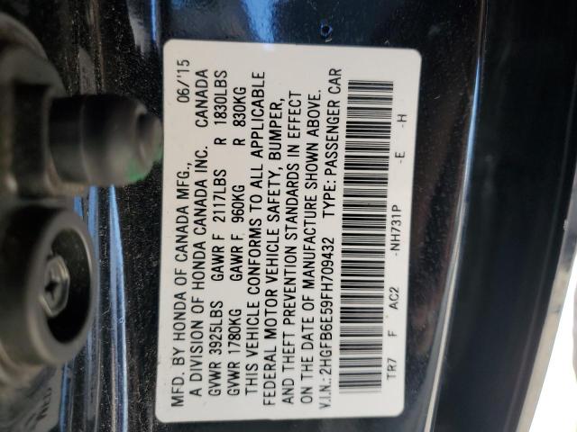 2015 HONDA CIVIC SI - 2HGFB6E59FH709432