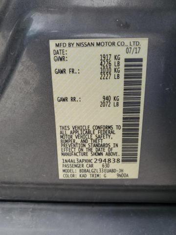 2017 NISSAN ALTIMA 2.5 - 1N4AL3APXHC294838