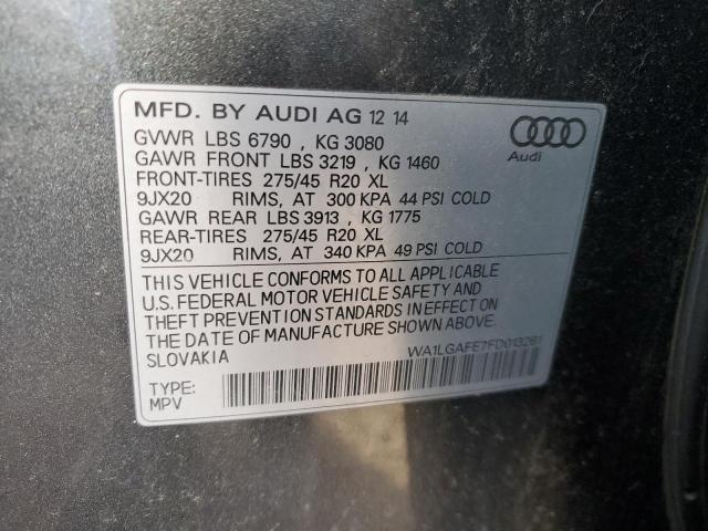 VIN WA1LGAFE7FD013261 2015 AUDI Q7 no.13