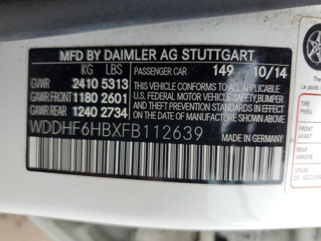 2015 MERCEDES-BENZ E 400 4MAT - WDDHF6HBXFB112639