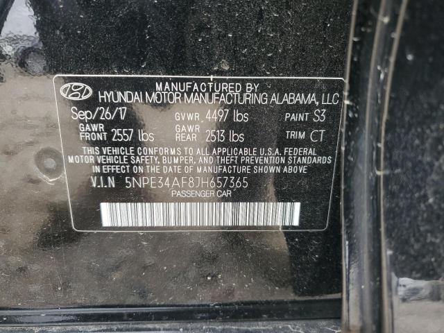 2018 HYUNDAI SONATA SPO - 5NPE34AF8JH657365