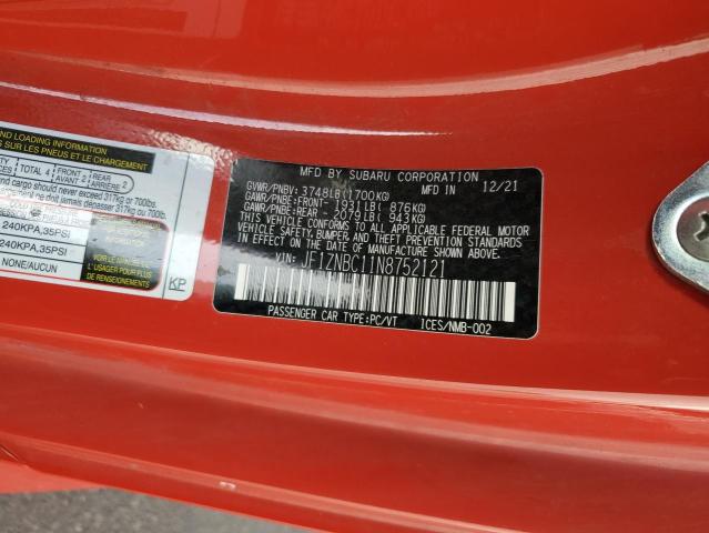 2022 TOYOTA GR 86 JF1ZNBC11N8752121