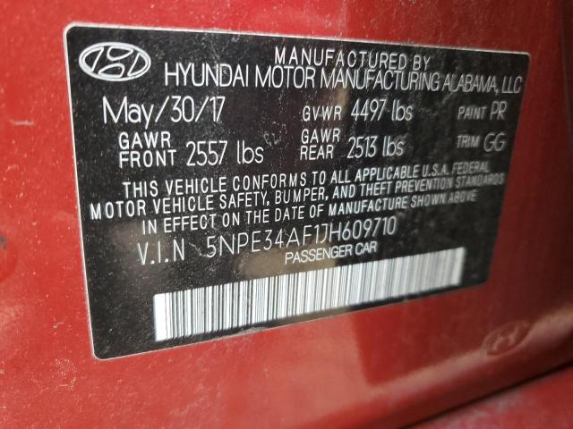 2018 HYUNDAI SONATA SPO - 5NPE34AF1JH609710