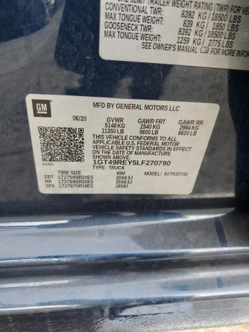 2020 GMC SIERRA K25 1GT49REY5LF270790