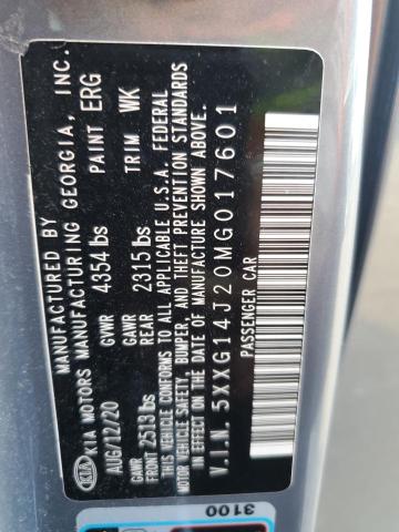 2021 KIA K5 LXS - 5XXG14J20MG017601