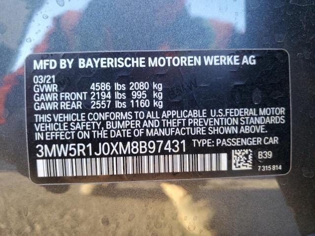 2021 BMW 330I - 3MW5R1J0XM8B97431