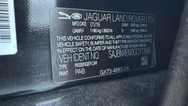 2016 JAGUAR XF FIRST E SAJBN4BV0GCY13846