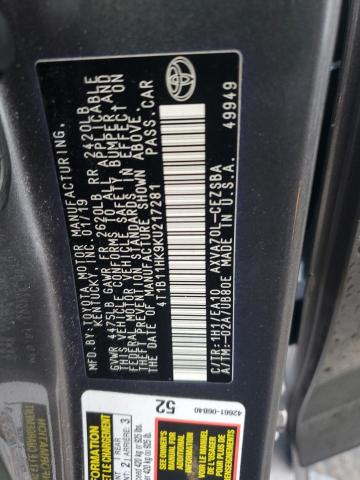 2019 TOYOTA CAMRY L - 4T1B11HK9KU217281