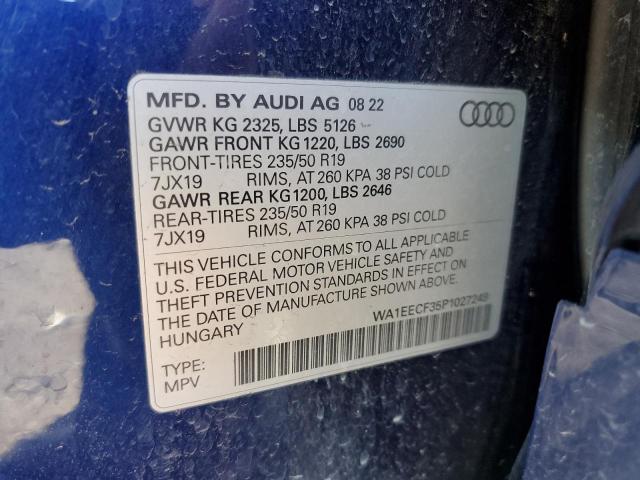2023 AUDI Q3 PREMIUM - WA1EECF35P1027249