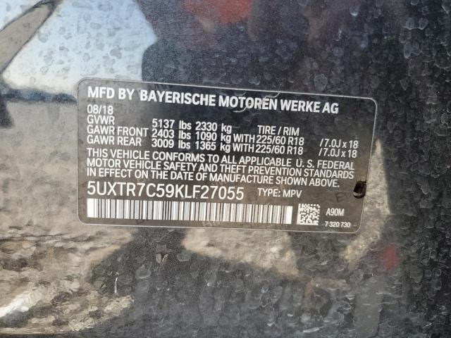 2019 BMW X3 SDRIVE3 - 5UXTR7C59KLF27055