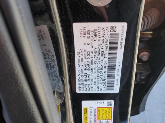 2022 HONDA CIVIC SPOR - 2HGFE2F50NH546134
