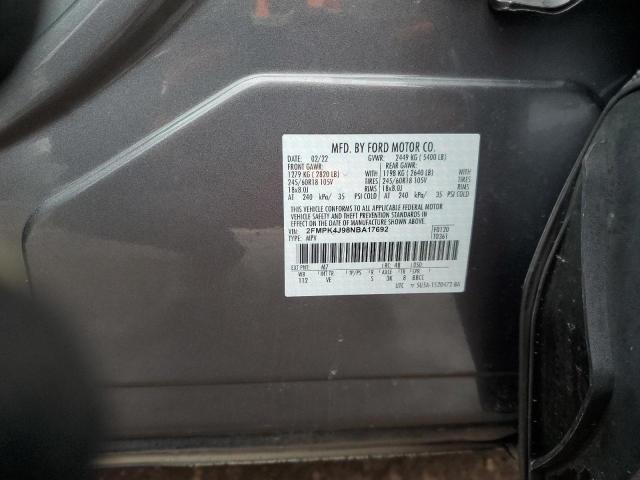 2022 FORD EDGE SEL - 2FMPK4J98NBA17692