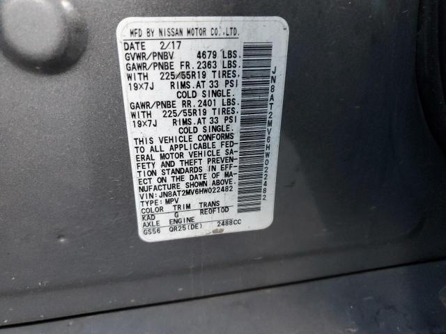 2017 NISSAN ROGUE S - JN8AT2MV6HW022482