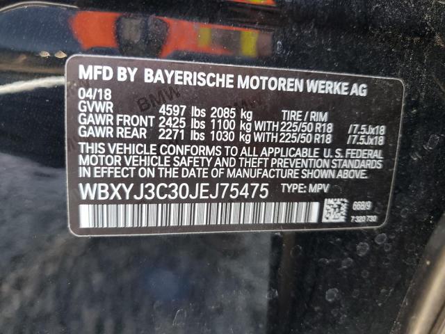 2018 BMW X2 SDRIVE2 - WBXYJ3C30JEJ75475