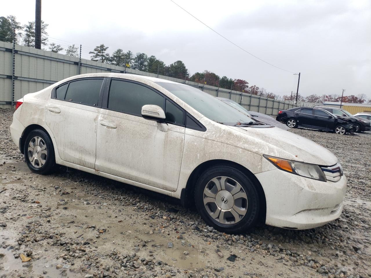 Lot #3033119990 2012 HONDA CIVIC HYBR