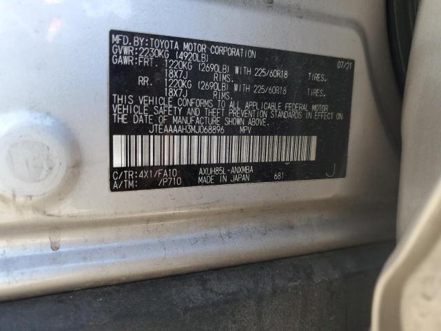 2021 TOYOTA VENZA LE/X JTEAAAAH3MJ068896