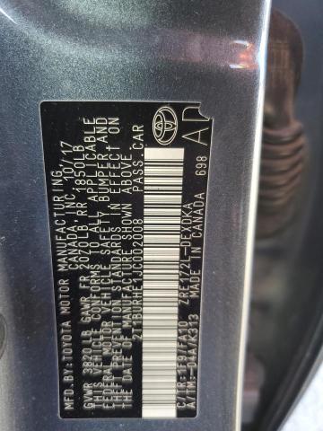 2018 TOYOTA COROLLA L - 2T1BURHE1JC002008