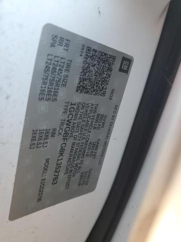 2019 CHEVROLET EXPRESS G2 - 1GCWGBFG8K1352763