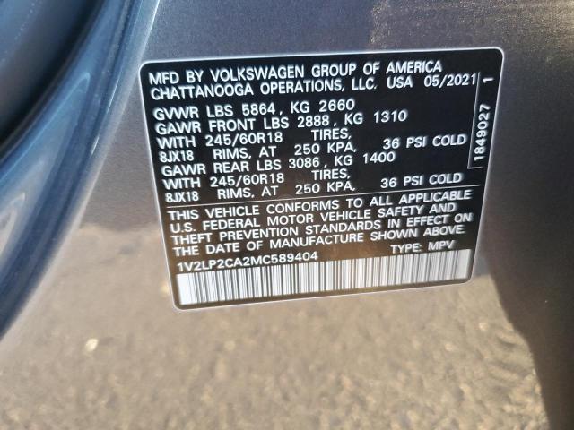 2021 VOLKSWAGEN ATLAS SE - 1V2LP2CA2MC589404