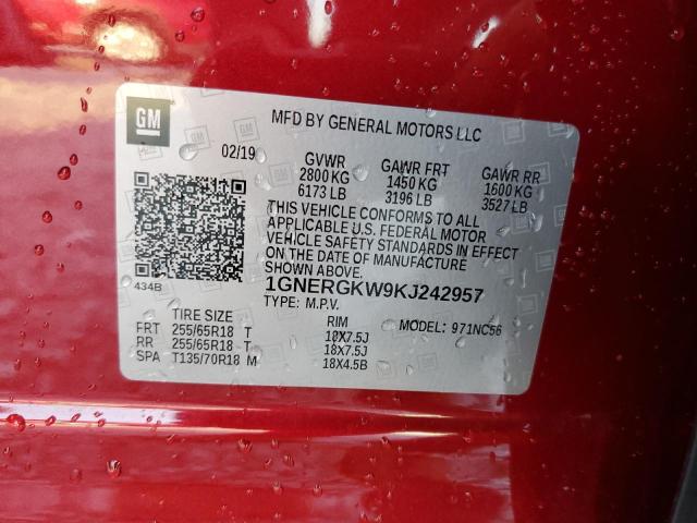 2019 CHEVROLET TRAVERSE L - 1GNERGKW9KJ242957