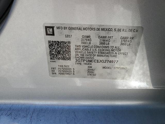 2018 GMC SIERRA C15 - 3GTP1NEC1JG274977