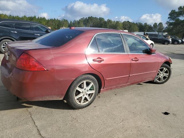 HONDA ACCORD EX 2007 burgundy  gas 1HGCM56807A105624 photo #4